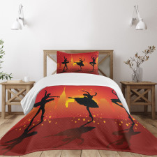 Dancers with Stars Cityscape Bedspread Set