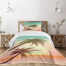 Tropical Horizon Scene Bedspread Set