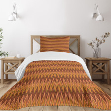 Geometric Zigzags Lines Bedspread Set