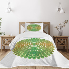 Circle Scale Pattern Bedspread Set