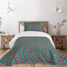 Big and Small Half Circles Bedspread Set