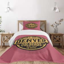 Denver Grunge Urban City Bedspread Set