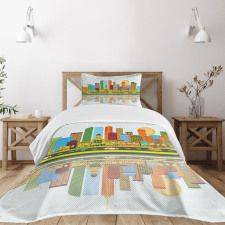 Denver Skyline Old Town Bedspread Set