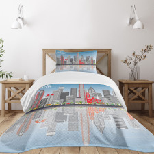 Charlotte Skyline Bedspread Set