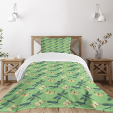 Insects and Butterflies Bedspread Set