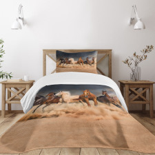 Equine Themed Animals Bedspread Set