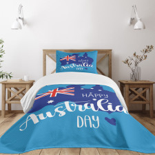 Aussie Day Words Bedspread Set