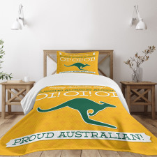 Kangaroo Animal Bedspread Set