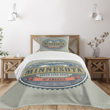 Retro North Star State Bedspread Set