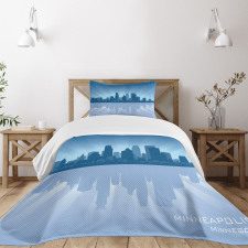 Minneapolis Silhouette Bedspread Set