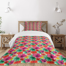 Lively Tropical Forest Bedspread Set