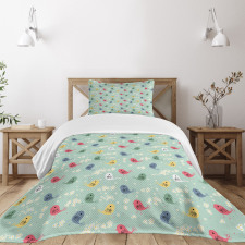 Chamomile Daisy Summer Season Bedspread Set