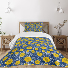 Lily Blossoms Paintbrush Bedspread Set