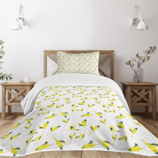 Natural Leaves Bedspread Set