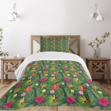 Hawaiian Botanical Aloha Bedspread Set