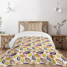 Watercolor Colorful Beans Bedspread Set