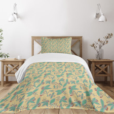 Herbal Leafage Freshness Bedspread Set