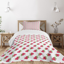 Vibrant Cowberries Garden Bedspread Set