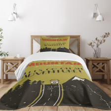 Lets Go on an Adventure Words Bedspread Set