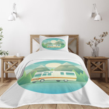 Road Trip Vehicle at Countryside Bedspread Set