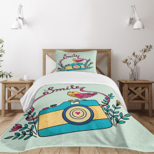 Love Bird Chirping Creative Bedspread Set