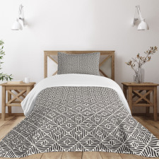 Rough Lines Tribal Doodle Bedspread Set