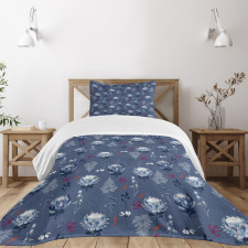 Botanical Flourishing Blooms Bedspread Set