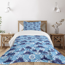 Exotic Palms Cruise Ship Bedspread Set