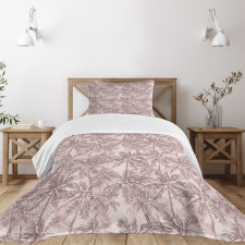 Hawaii Paradise Foliage Bedspread Set