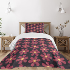 Doodle Botanical Elements Bedspread Set