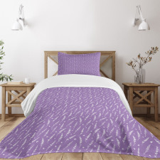 Lavender and Butterflies Bedspread Set