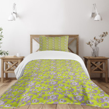 Romantic Garden of Dog Roses Bedspread Set