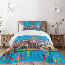 Famous Canal Bedspread Set