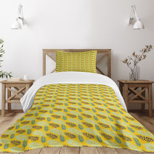 Hawaiian Nature Arrangement Bedspread Set