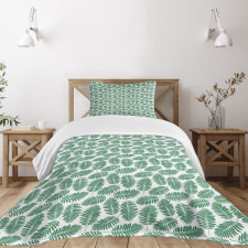 Exotic Leafage Growth Design Bedspread Set