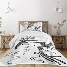 Egyptian Oriental Birds Bedspread Set