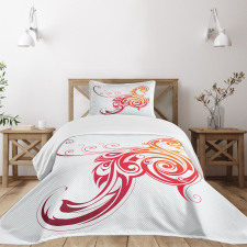 Bird Swirly Wings Bedspread Set