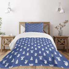 Tender Christmas Angelic Art Bedspread Set