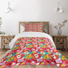 Abstract Design Garden Art Bedspread Set