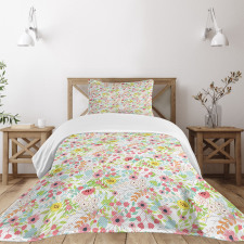 Blossoming Garden Art Design Bedspread Set