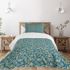 Flower Bouquet Botanical Bedspread Set