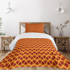 Symmetrical Drop Shapes Bedspread Set
