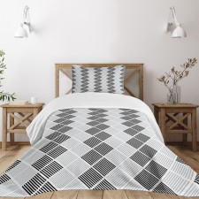 Abstract Symmetric Lines Bedspread Set