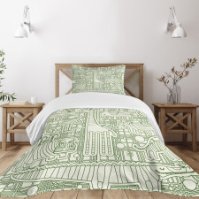 Various Animal Composition Bedspread Set