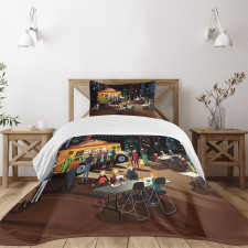 Taco Truck Hungry People Bedspread Set