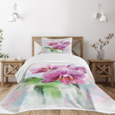 Posy of Hawaiian Plant Art Bedspread Set