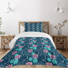 Hawaii Exotic Arrangement Bedspread Set