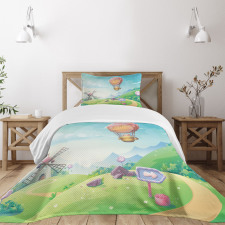 Candy Houses and Lollipop Bedspread Set