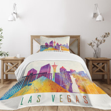 Colorful Landmarks Design Bedspread Set