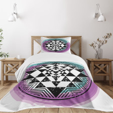 Triangle Watercolors Bedspread Set